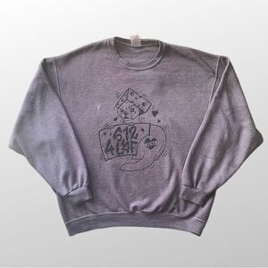 Black Animal Funny Sweater Custom Dyed Purple